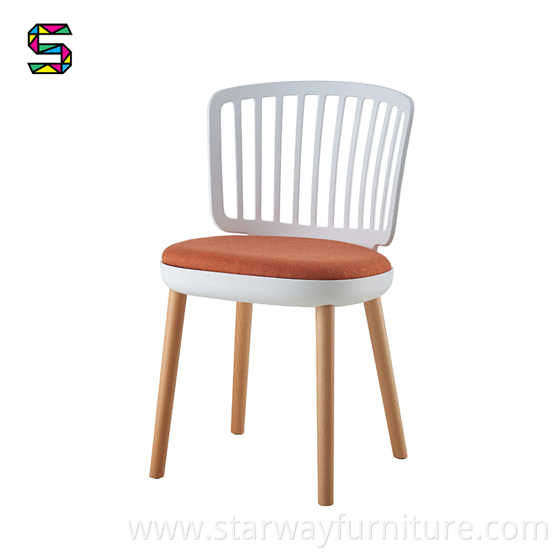 Plastic Slat Back Dining Chair